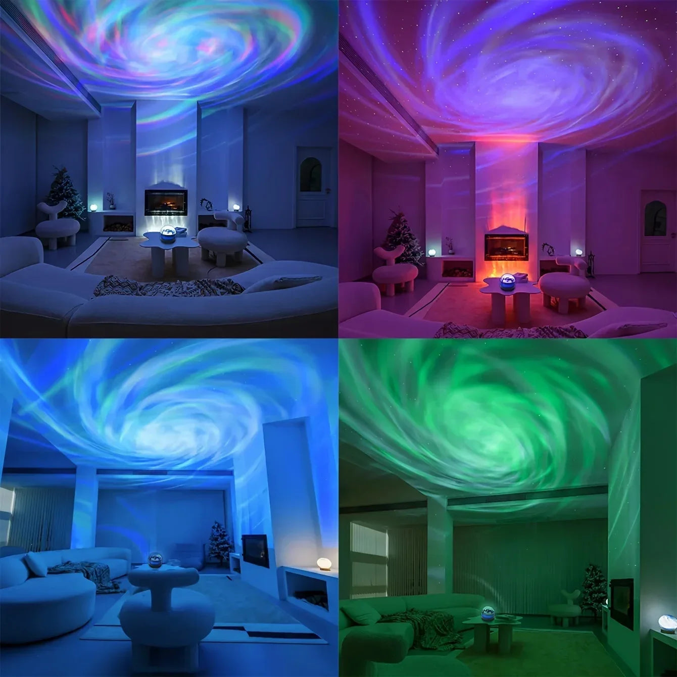 Galaxy Starry Sky LED Projector USB Powered Remote Control Night Light for Children’s Bedroom Christmas/Wedding Ambient Decor